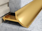 Латунный универсальный внутренний профиль золото глянец - МИР ПРОФИЛЯ