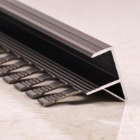 Профиль F-образный алюминиевый для плитки до 12 мм анодированный - МИР ПРОФИЛЯ